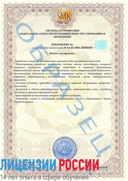 Образец сертификата соответствия (приложение) Анапа Сертификат ISO 27001