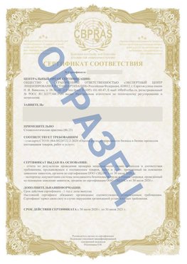Образец Сертификат СТО 01.064.00220722.2-2020 Анапа Сертификат СТО 01.064.00220722.2-2020 