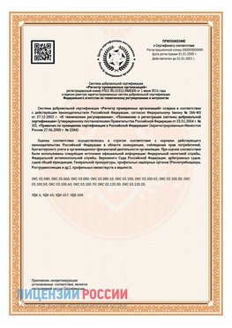 Приложение СТО 03.080.02033720.1-2020 (Образец) Анапа Сертификат СТО 03.080.02033720.1-2020