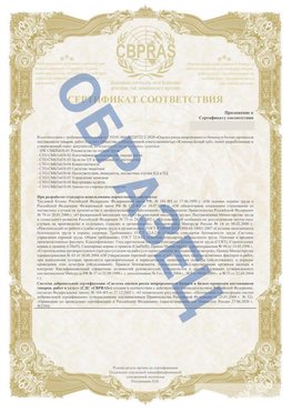 Образец Приложение к СТО 01.064.00220722.2-2020 Анапа Сертификат СТО 01.064.00220722.2-2020 
